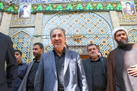 حضور شهردار تهران در عزاداری تاسوعای حسینی 