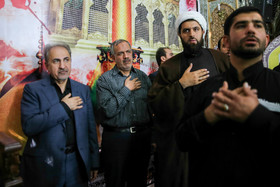 حضور شهردار تهران در عزاداری تاسوعای حسینی 