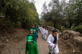 عزاداری ظهر عاشورا در روستای گنجه شهرستان رودبار