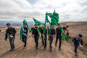 عزاداری ظهر عاشورا در روستای گنجه شهرستان رودبار