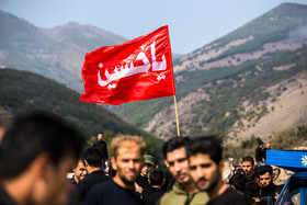 عزاداری ظهر عاشورا در روستای گنجه شهرستان رودبار