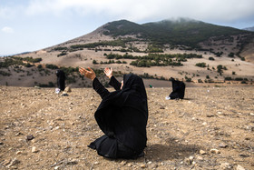 عزاداری ظهر عاشورا در روستای گنجه شهرستان رودبار