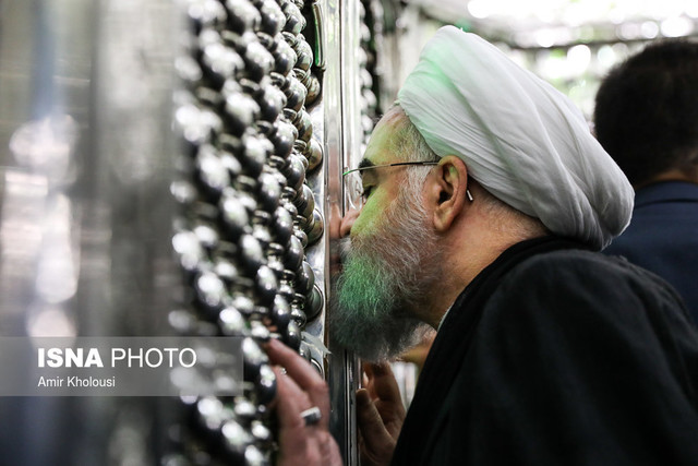 رییس‌جمهور در حرم حضرت عبدالعظیم حسنی حضور یافت