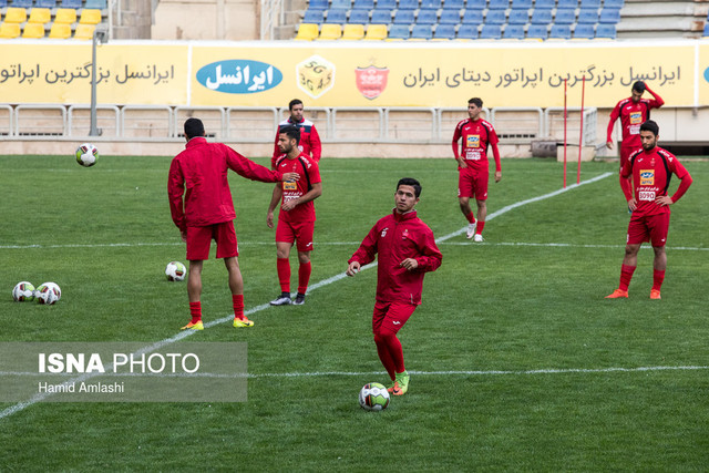 تمرین تیم فوتبال پرسپولیس