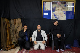 علی سعیدلو در مراسم تشییع پیکر داوود احمدی نژاد
