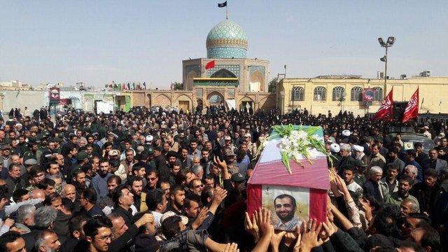 تشییع اولین شهید قرارگاه پیشرفت و آبادانی کشور 