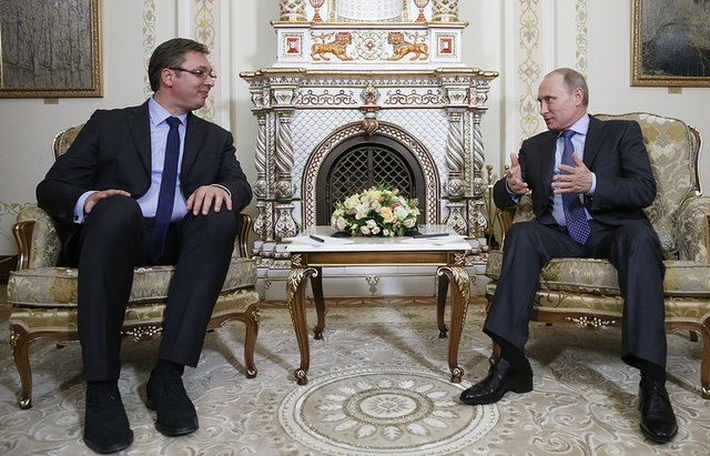 رهبران روسیه و صربستان درباره تامین گاز گفت‌وگو می‌کنند