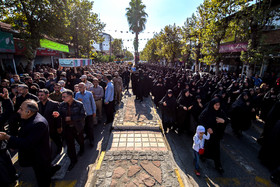 تشییع پیکر شهید گمنام هشت سال دفاع مقدس در لنگرود استان گیلان