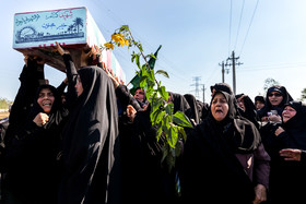 تشییع پیکر شهید گمنام هشت سال دفاع مقدس در لنگرود استان گیلان