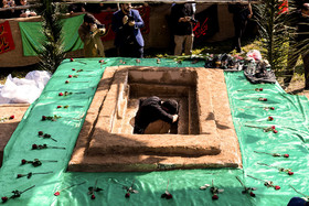 تشییع پیکر شهید گمنام هشت سال دفاع مقدس در لنگرود استان گیلان