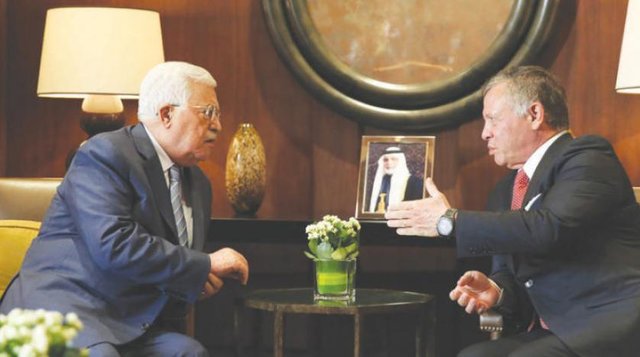 آشتی ملی فلسطین موضوع دیدار محمود عباس با پادشاه اردن