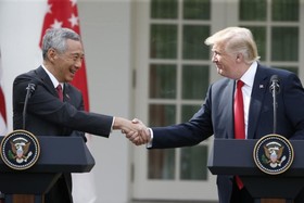 نخست‌وزیر سنگاپور به ترامپ: در مناقشه کره‌شمالی همکاری با سایر کشورها لازم است