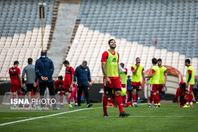 استقبال کی‌روش از بدنساز پیشین استقلال در دومین تمرین تیم ملی