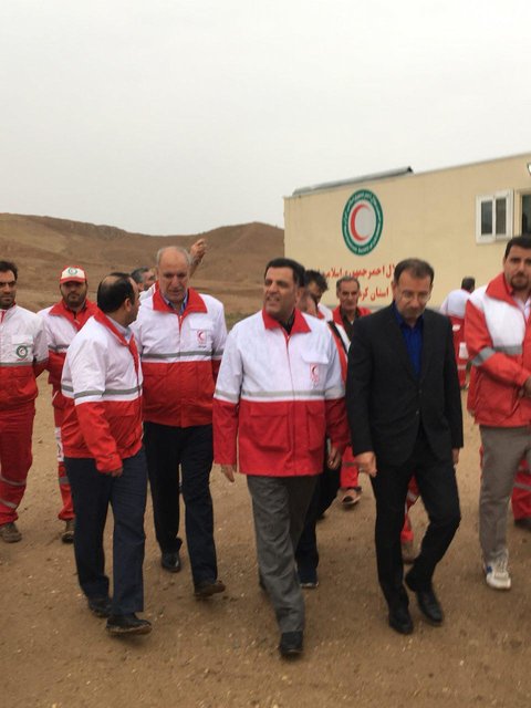 بازدید رئیس جمعیت هلال احمر از پایانه‌های مرزی ایران و عراق