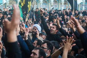 تشییع دو شهید مدافع حرم در مسجد مقدس جمکران