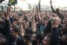 تشییع دو شهید مدافع حرم در مسجد مقدس جمکران