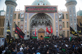 تشییع دو شهید مدافع حرم در مسجد مقدس جمکران