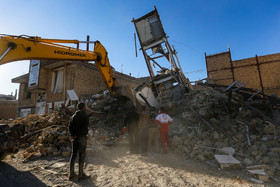 خسارات زلزله در سر پلذهاب- کرمانشاه