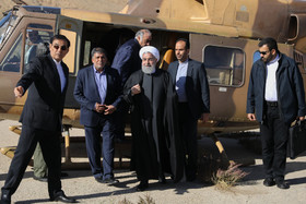 رییس جمهور از مناطق زلزله زده شهرستان سرپل ذهاب بازدید کرد