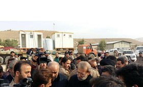 بازدید لاریجانی از شهرستان سرپل‌ذهاب و مسکن‌مهر این منطقه