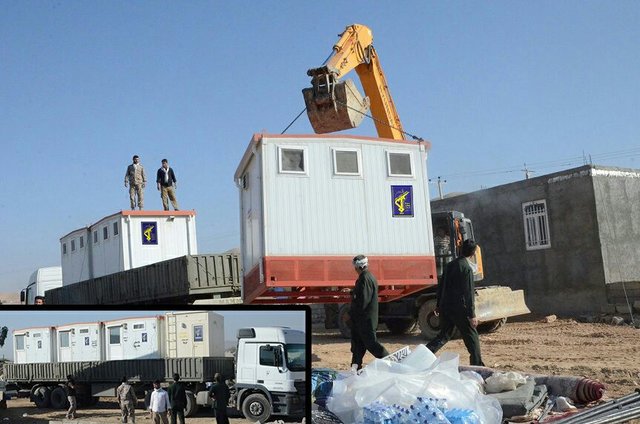 در همه روستاهای زلزله زده  ست حمام و سرویس بهداشتی سیار نصب خواهد شد