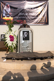 علی دهکردی در مراسم تشییع پیکر محمد پور ستار