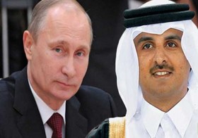 تماس تلفنی پوتین با امیر قطر