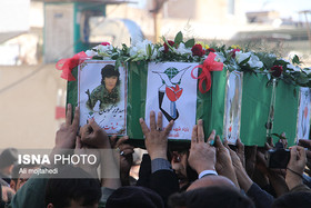 پیکر دهمین شهید مدافع حرم ساوه در خاک آرام گرفت