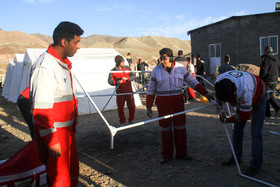 زلزله استان کرمان -  خسارات وارد شده به منازل مسکونی در  روستای گروک شهر راور 