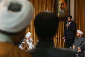 دیدار شیخ احمد بدرالدین حسون مفتی اعظم سوریه با آیت‌الله نوری همدانی در قم
