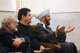 دیدار شیخ احمد بدرالدین حسون مفتی اعظم سوریه با آیت‌الله مکارم شیرازی در قم