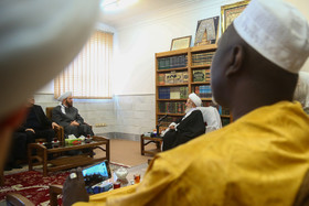 دیدار شیخ احمد بدرالدین حسون مفتی اعظم سوریه با آیت‌الله مکارم شیرازی در قم