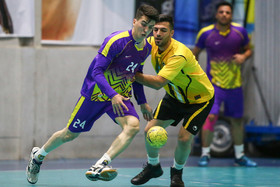 دیدار تیم های هندبال سپاهان اصفهان و نیروی زمینی تهران