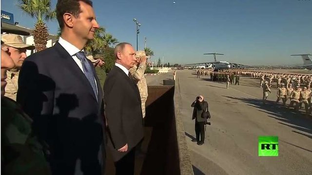 دیدار پوتین با بشار اسد در سوریه/ دستور خروج نیروهای روسی از سوریه صادر شد