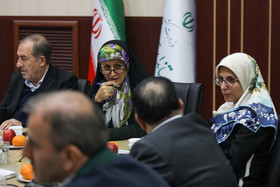 بهاره آروین، شهربانو امانی و مرتضی الویری در نشست مشترک اعضای شورای شهر تهران، ری و تجریش با استاندار تهران
