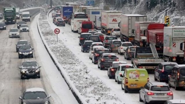 لغو صدها پرواز در اروپا بر اثر بارش برف