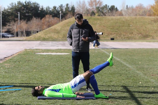 بیت سعید بالاخره در تمرینات استقلال آفتابی شد