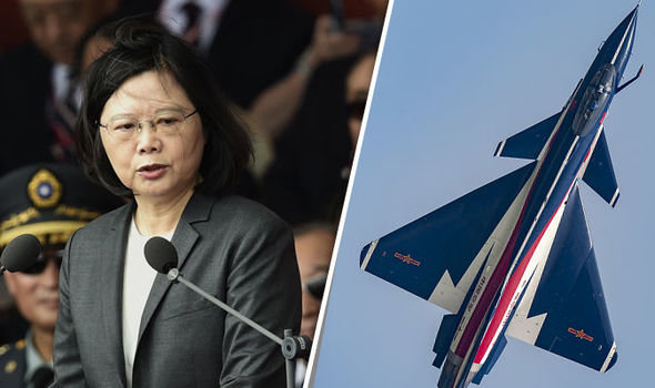 مانور نیروی هوایی چین اطراف تایوان