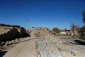 روستای زلزله زده مشکنار از توابع سر پل ذهاب پس از یکماه 