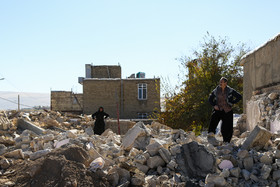  روستای زلزله زده قره بلاغ اعظم از توابع  سر پل ذهاب پس از یک‌ماه