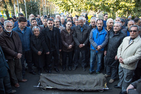 حضور پیشکسوتان داوری و فوتبال در مراسم تشییع پیکر محمد صالحی، پیشکسوت داوری فوتبال ایران