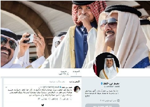 امیر قطر در روز ملی کشورش حساب کاربری خود در توییتر را باز کرد