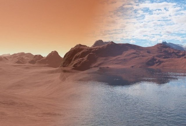 آب های مریخ