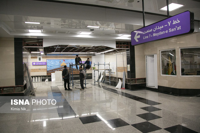 آغاز پذیرش مسافر در بخش میانی خط ۷ متروی تهران
