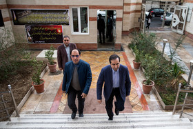 حضور حسین انتظامی در مراسم تشییع پیکر علیرضا تلیانی ، دبیر خبر ایسنا