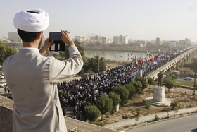 راهپیمایی مردم  اهواز در محکومیت حوادث اخیر