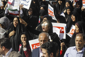 راهپیمایی مردم  اهواز در محکومیت حوادث اخیر