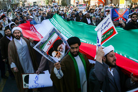 راهپیمایی مردم قم در محکومیت حوادث اخیر