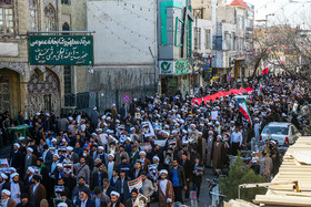 راهپیمایی مردم قم در محکومیت حوادث اخیر