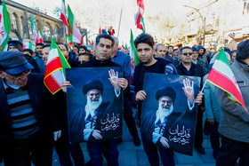 راهپیمایی مردم همدان در محکومیت حوادث اخیر